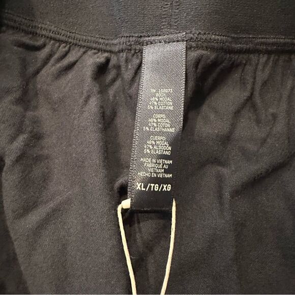 NWT SKIMS Boyfriend Loose Boxer In Onyx Black Casual Relaxed Lounge Boxer Shorts - Picture 9 of 10